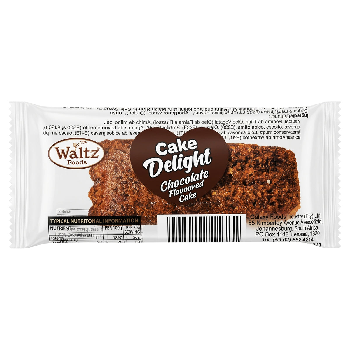 Bolos Waltz Foods 20G (Delícia de Bolo) Mix