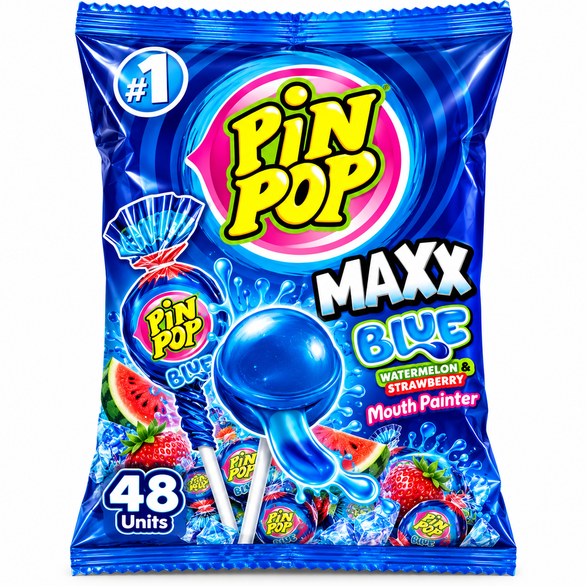 Doces Chupa Pinpop 48UN/720G/768G/816G Mix