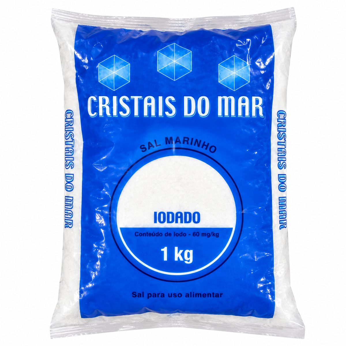 Sal Cristais Do Mar 1KG Fino