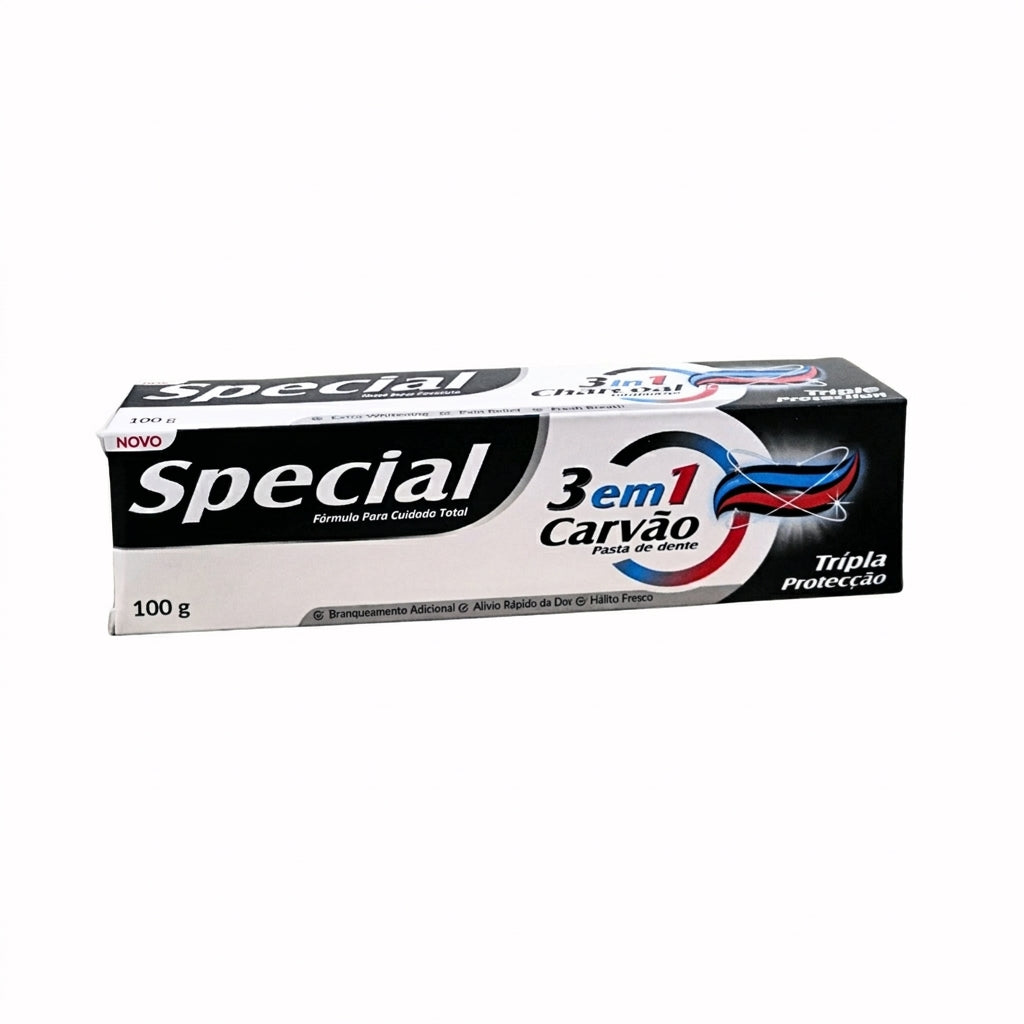 Pasta De Dentes Special 100G Carvão 3In1