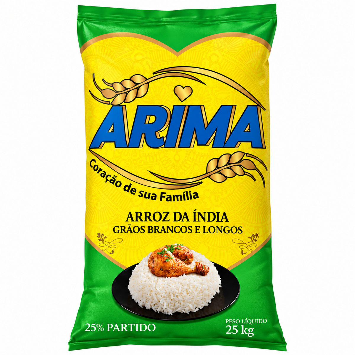Rice Arima 25KG Green India. 25% Broken