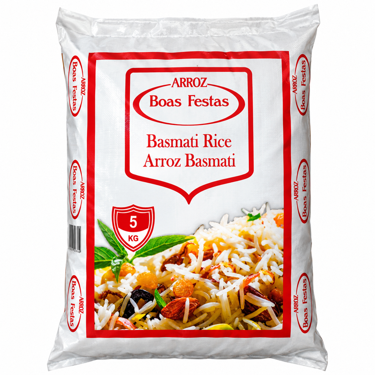 Rice Basmati Boas Festas 5KG White