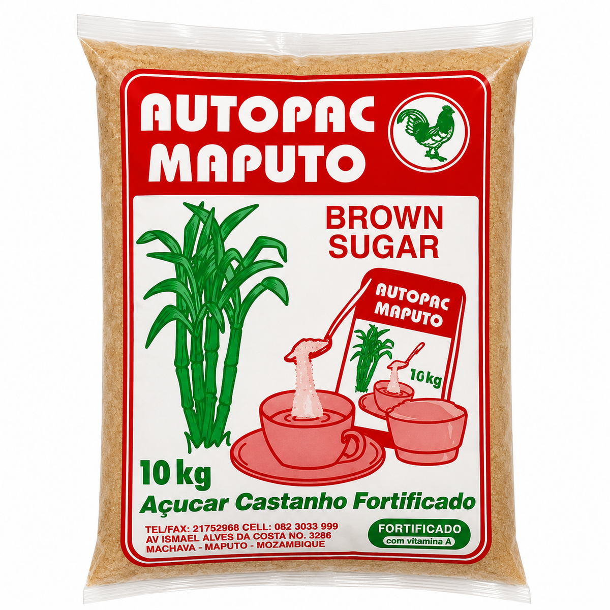 Açúcar Autopac Maputo Castanho 10KG
