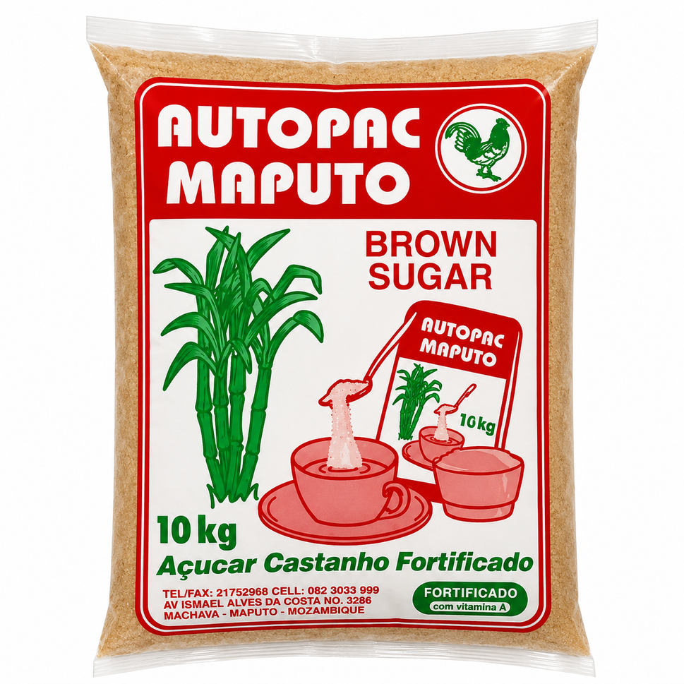 Açúcar Autopac Maputo Castanho 10KG