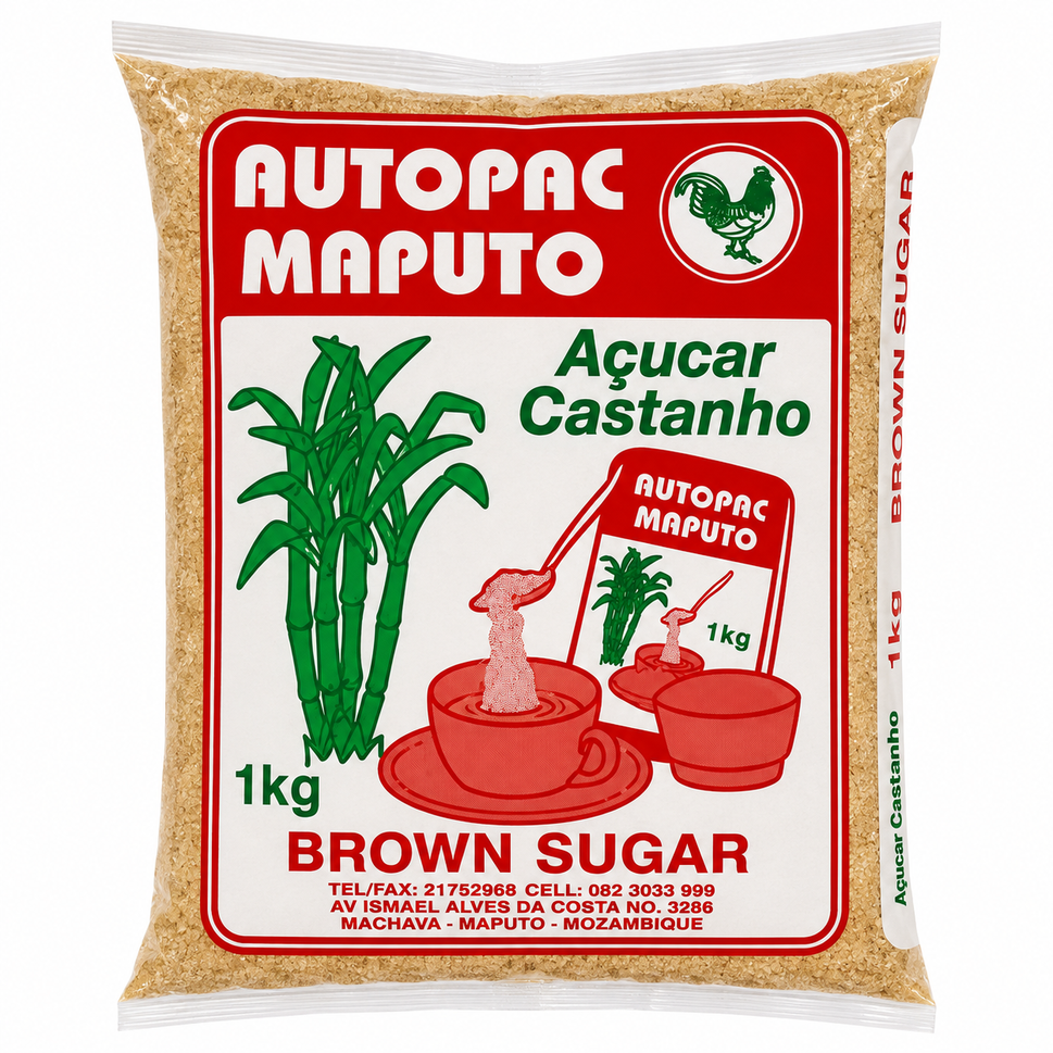 Açúcar Autopac Maputo Castanho 1KG