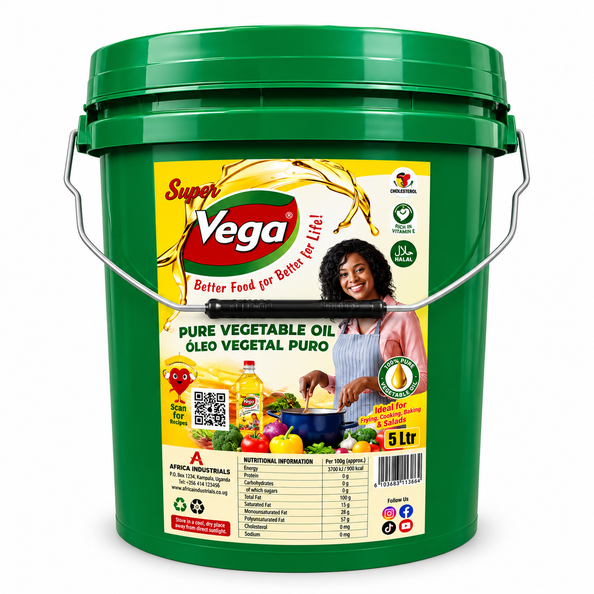 Oil Vega 5LT Palm Bucket