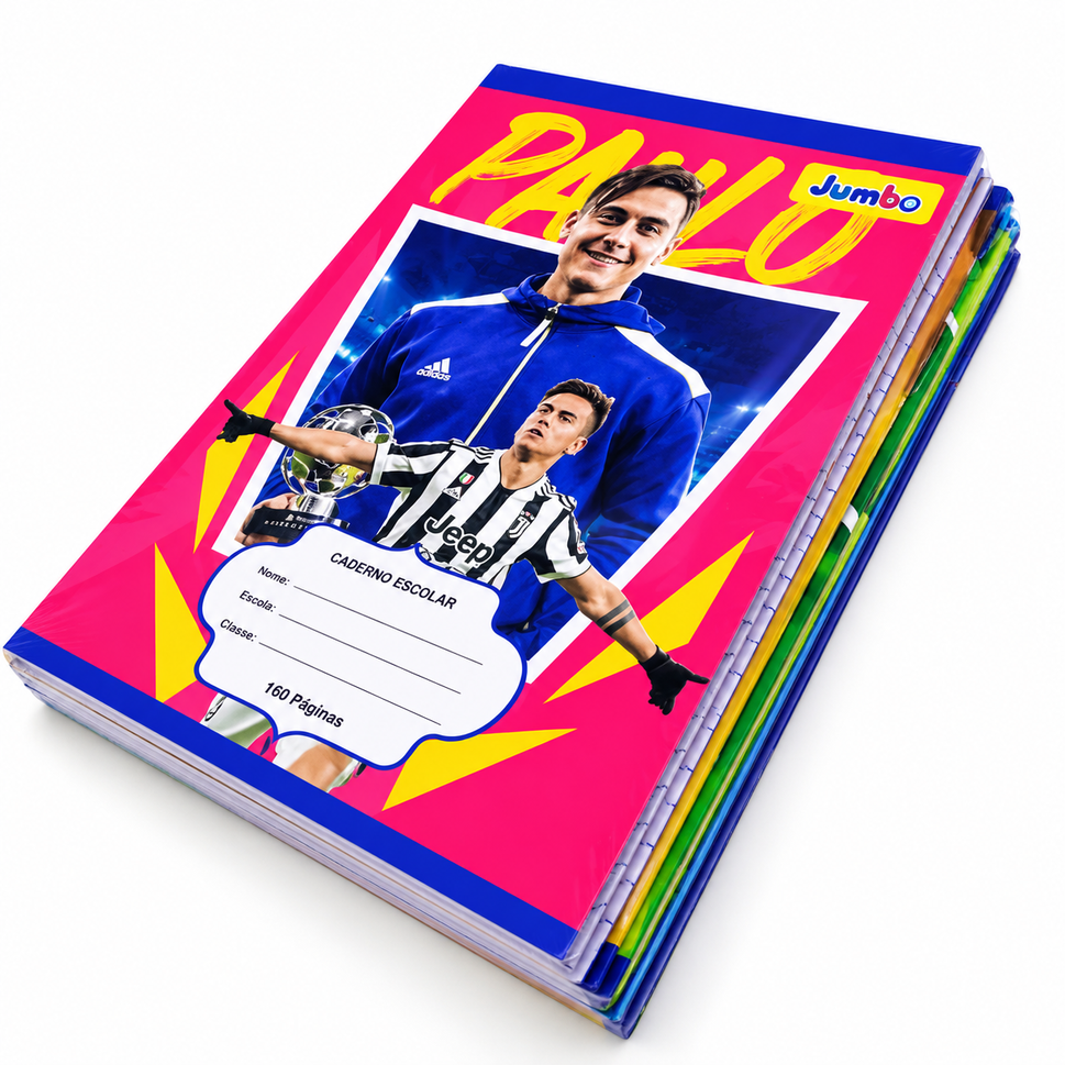 Caderno Jumbo/Amirana 5X160Pgs