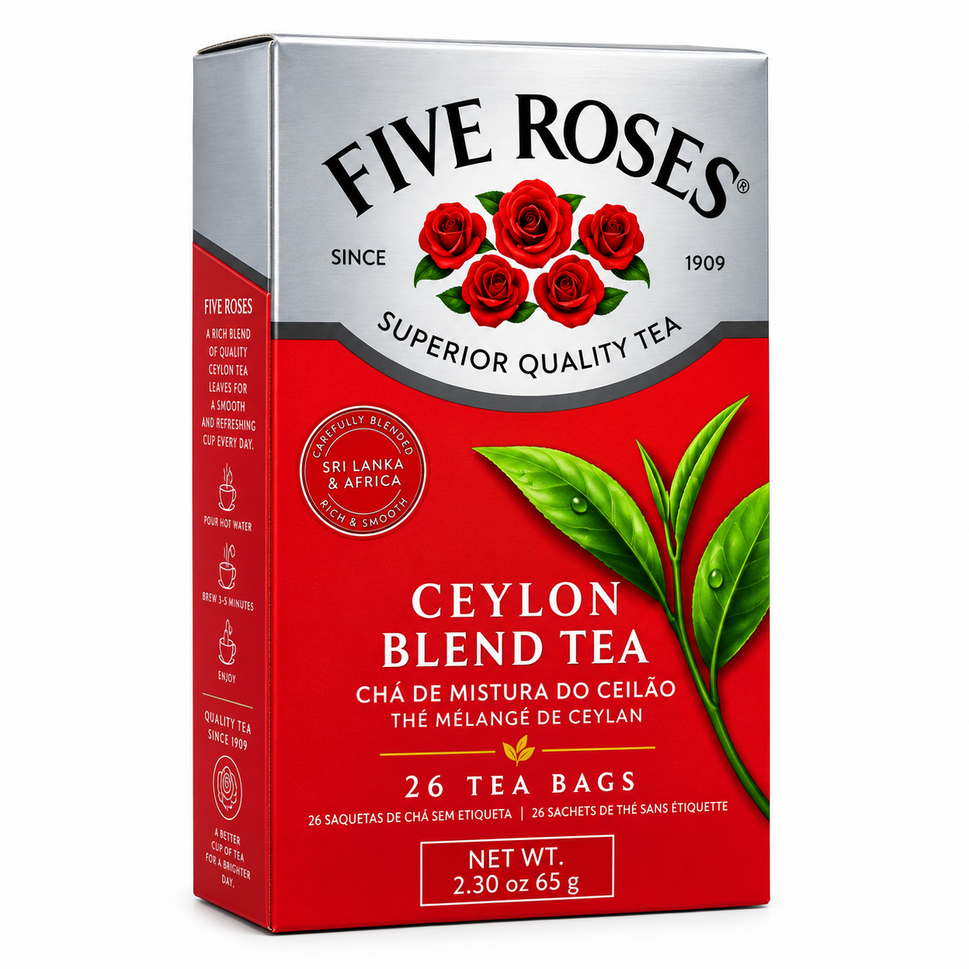 Chá Five Roses 26S/62.5G/65G Ceylon Blend