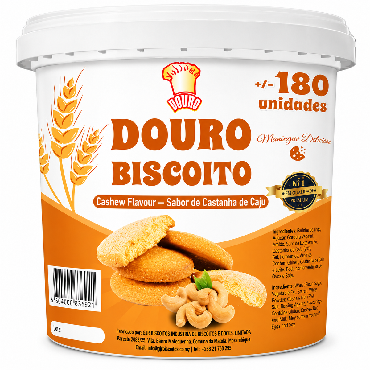 Bolachas Douro 180PCS Mix (Balde)