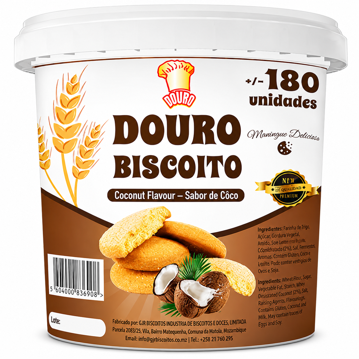 Bolachas Douro 180PCS Mix (Balde)