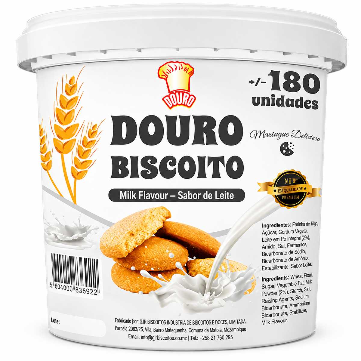 Bolachas Douro 180PCS Mix (Balde)