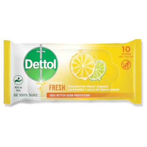 Toalhetes Dettol 10PCS Higiene Mix