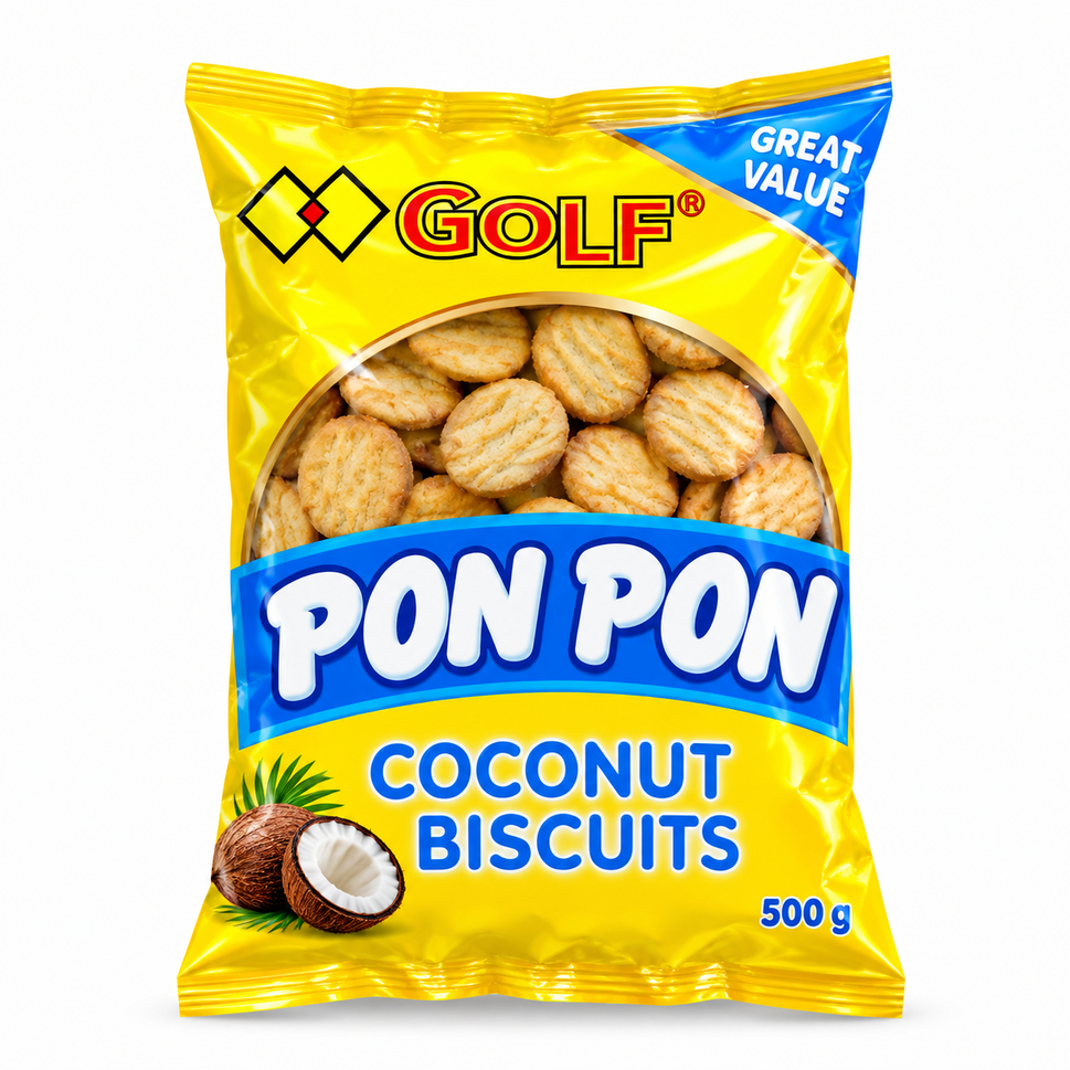 Bolacha Golf 500G Pon Pon Mix