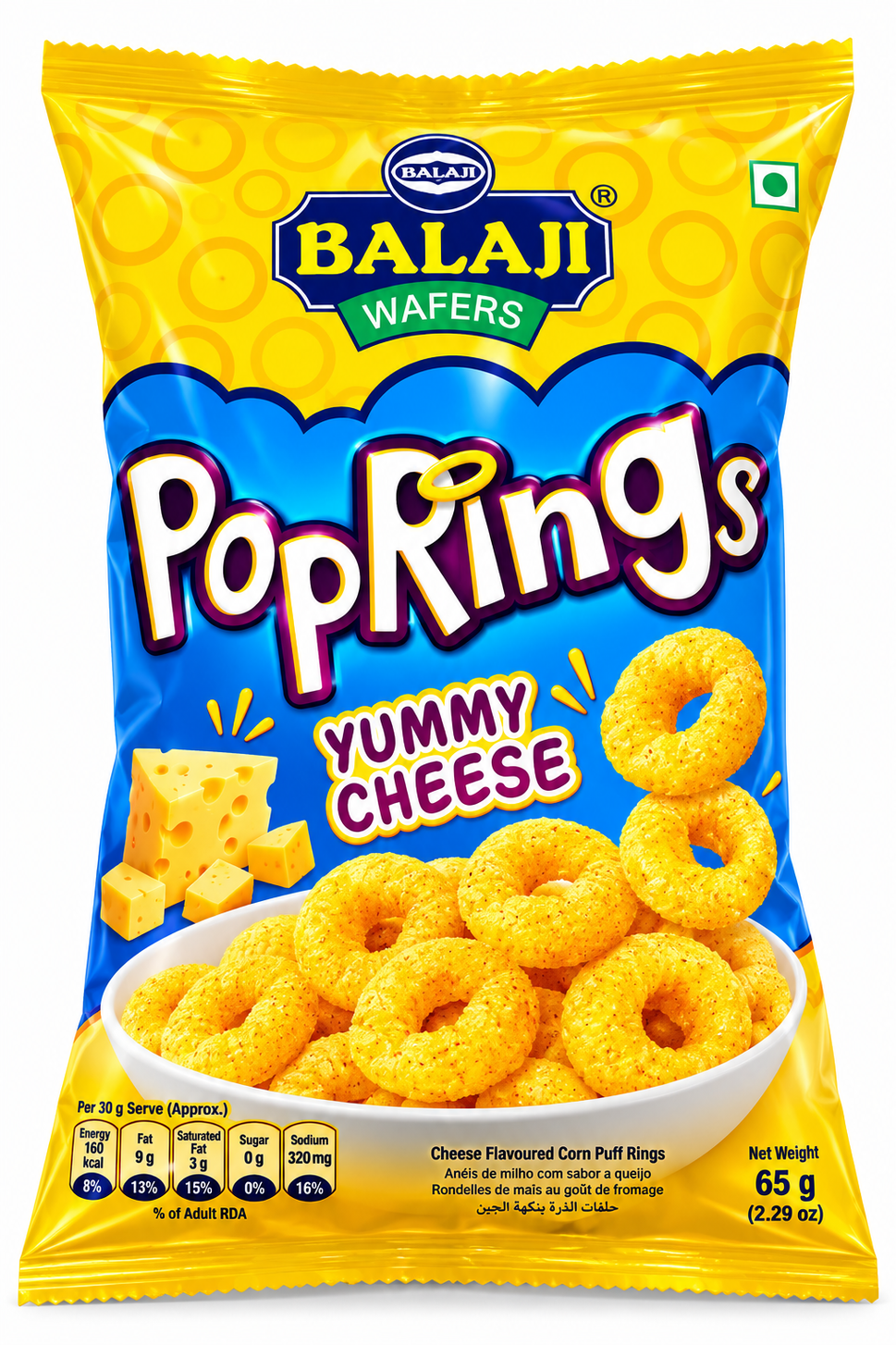 Balaji 65G Pop Rings Masala Mix