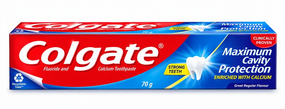 Pasta de Dentes Colgate 50ML/70G Proteção Máxima Contra Cáries.