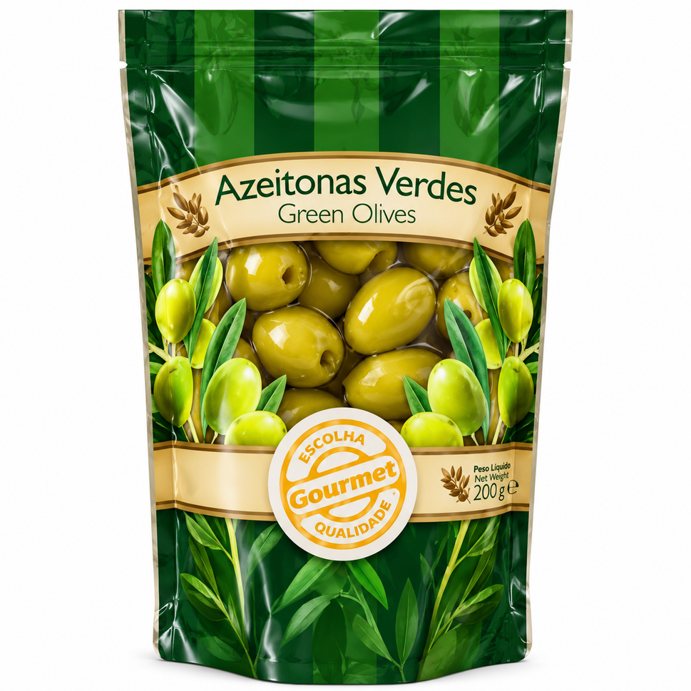 Olives Gourmet 200G Green Sachet