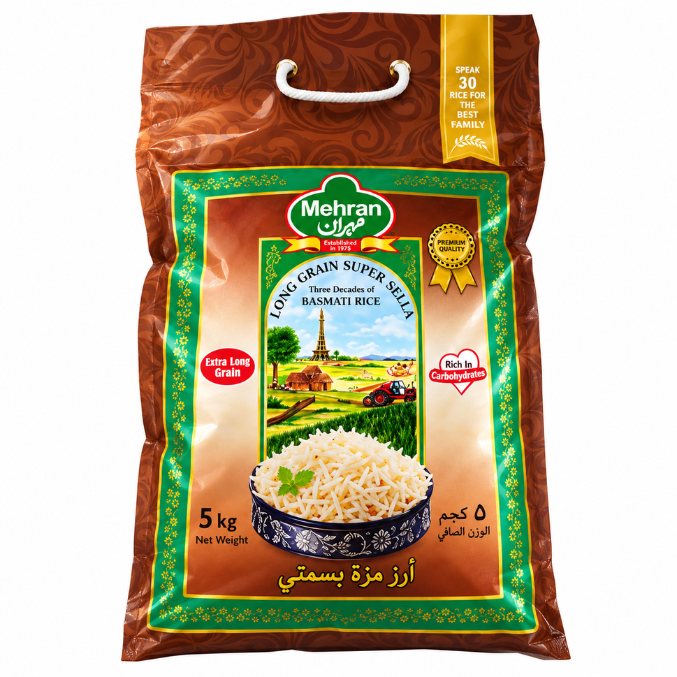 Arroz Basmati Mehran 5KG Gold