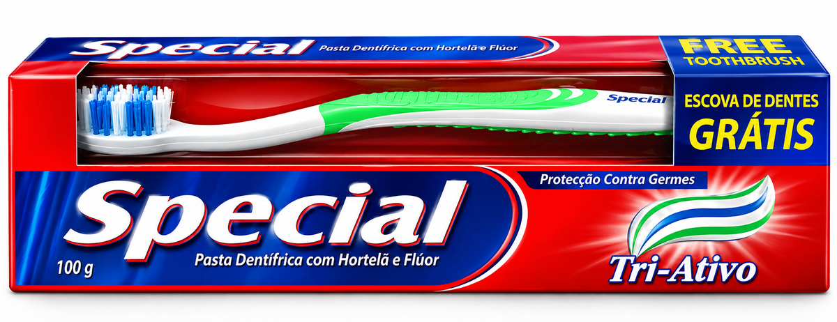 Pasta De Dentes Special 100G Mix Com Escova