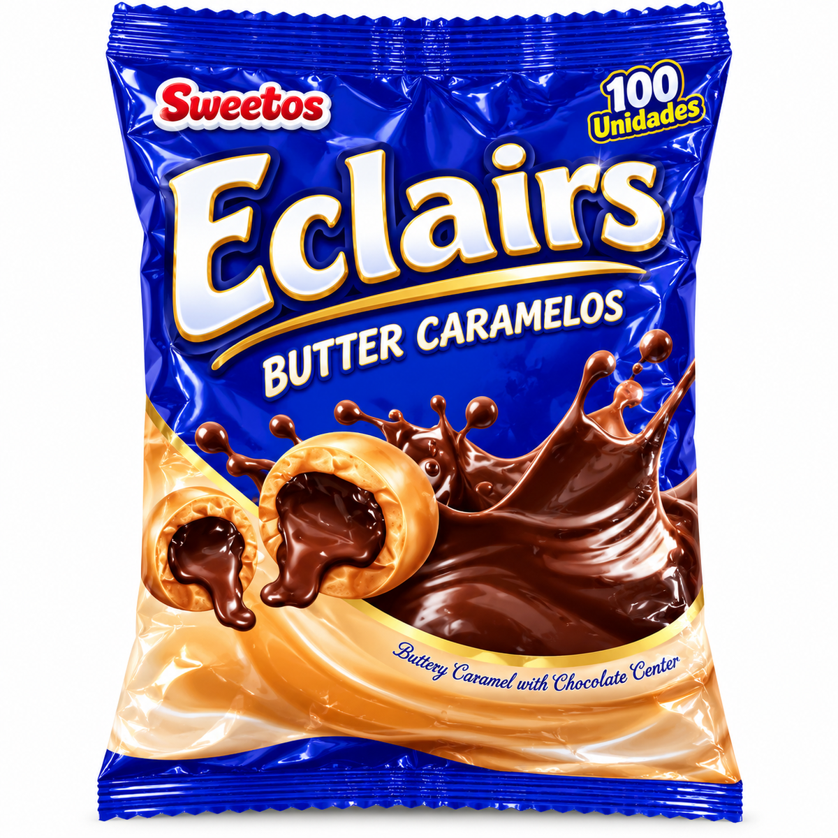 Doces Sweetos 400G/100PCS Dairy Butter Creme&Choco Bomb