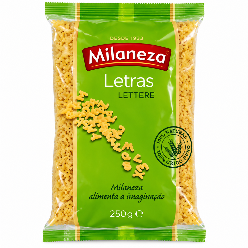 Massa Milaneza 250G Letras