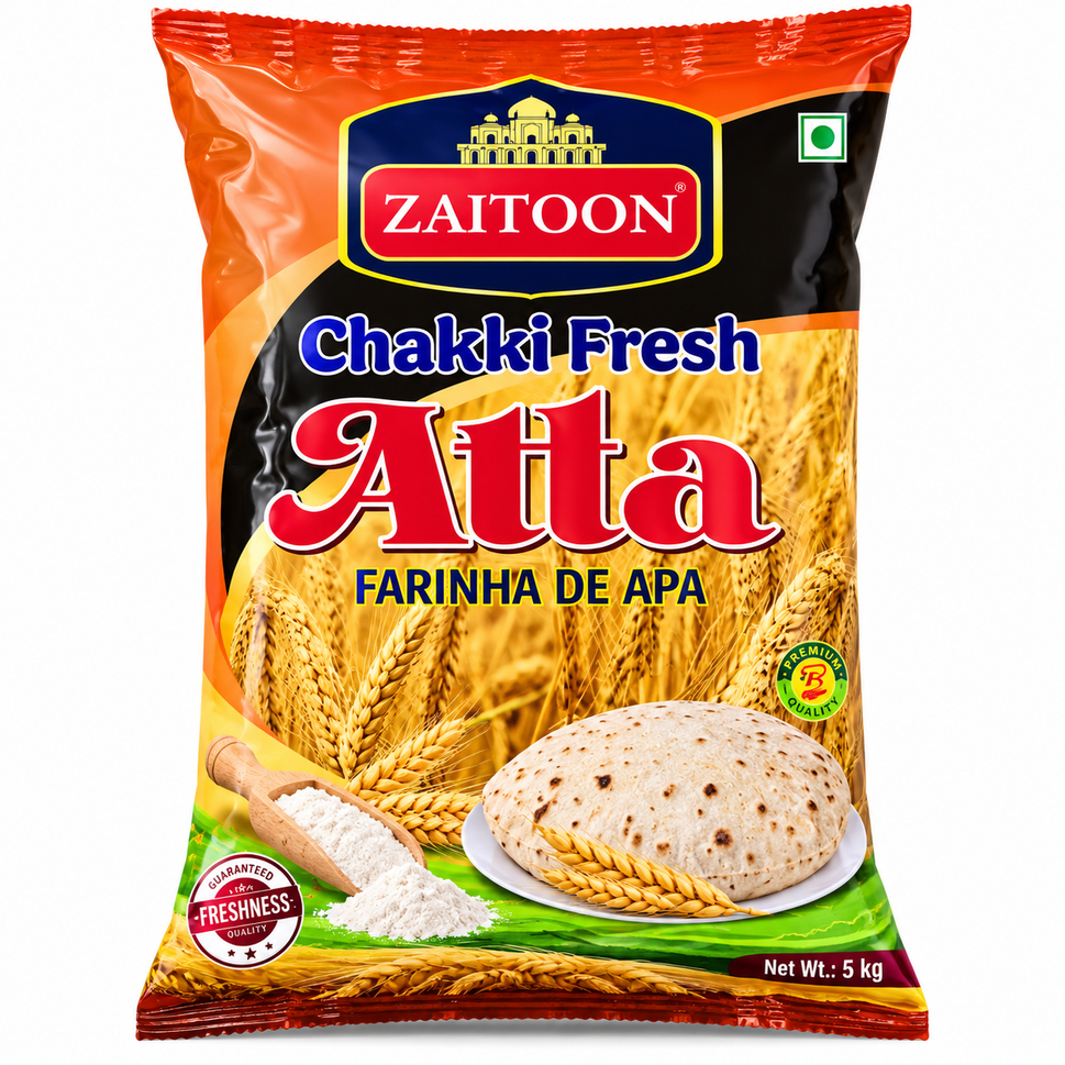 Flour Zaitoon 5KG Fresh Chakki Atta