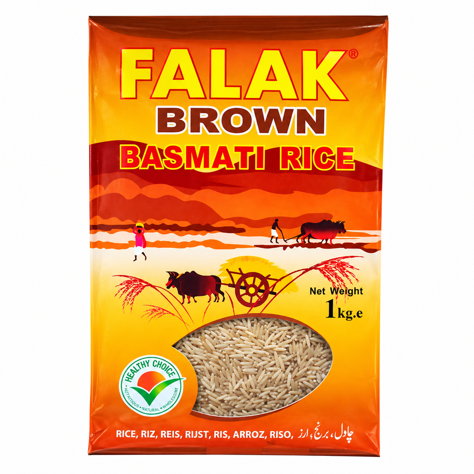 Rice Basmati Falak 1KG Brown