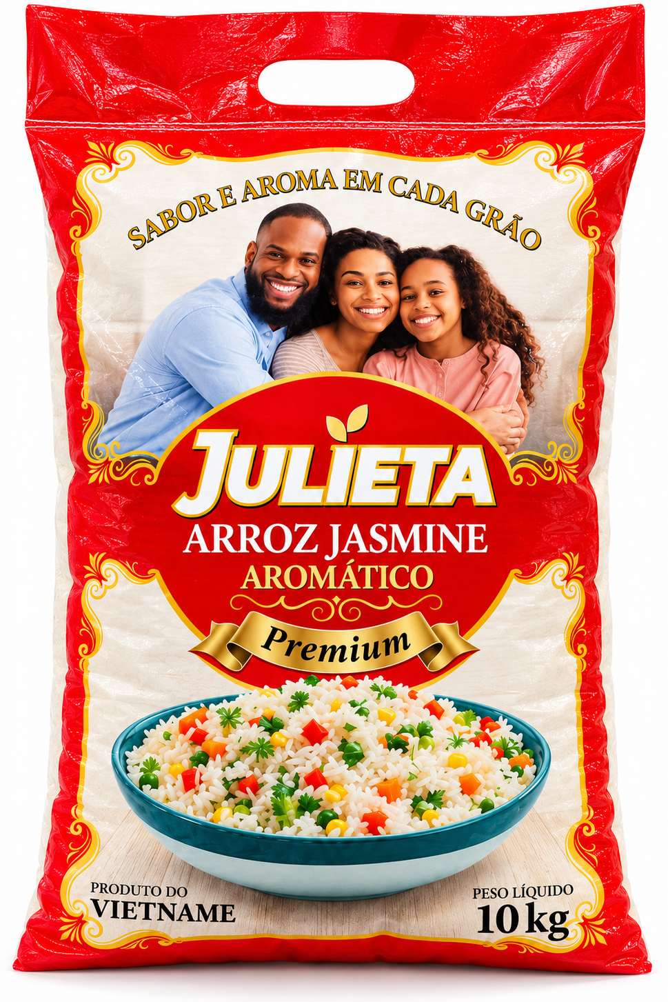 Arroz Julieta 25KG Vermelho Jasmine