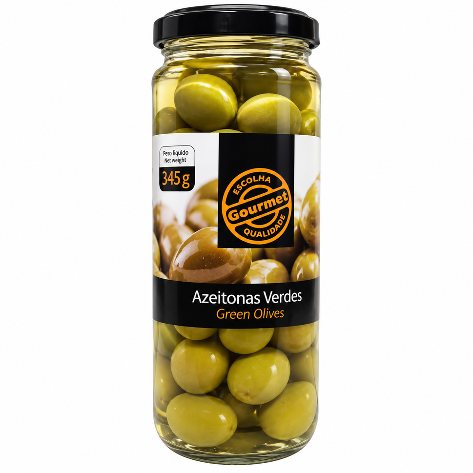 Olives Gourmet 200G/345G Green Whole.