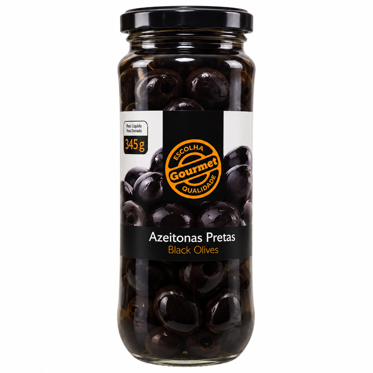 Olives Gourmet 200G/345G Black Whole.