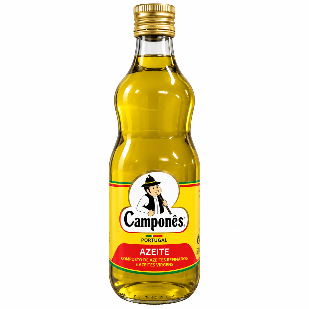 Olive Oil Camponês 500ML Bottle Glass Mix