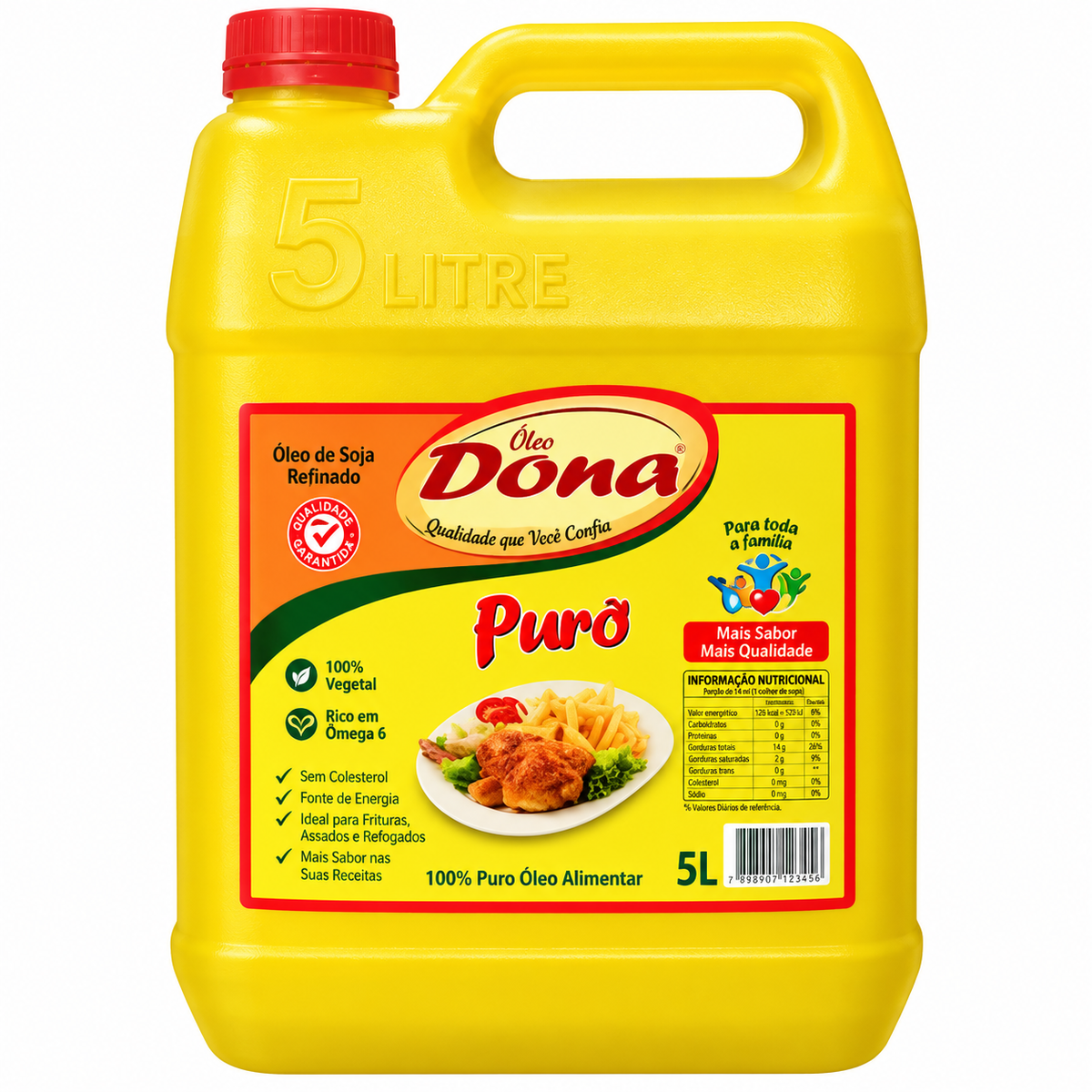 Oil Dona 5LT Yellow Jug