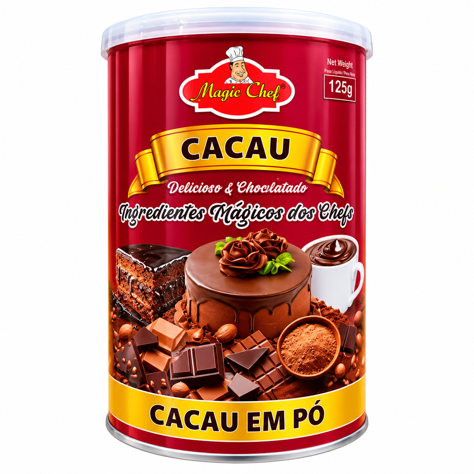 Cacau Em Pó Magic Chef 125G