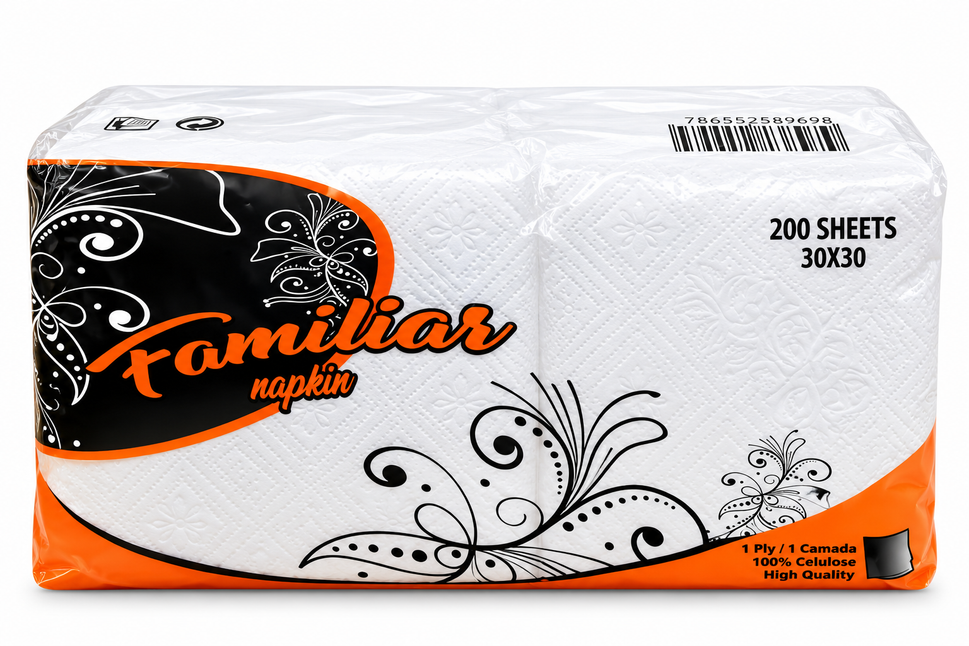 Napkin Familiar 1Ply 1X200
