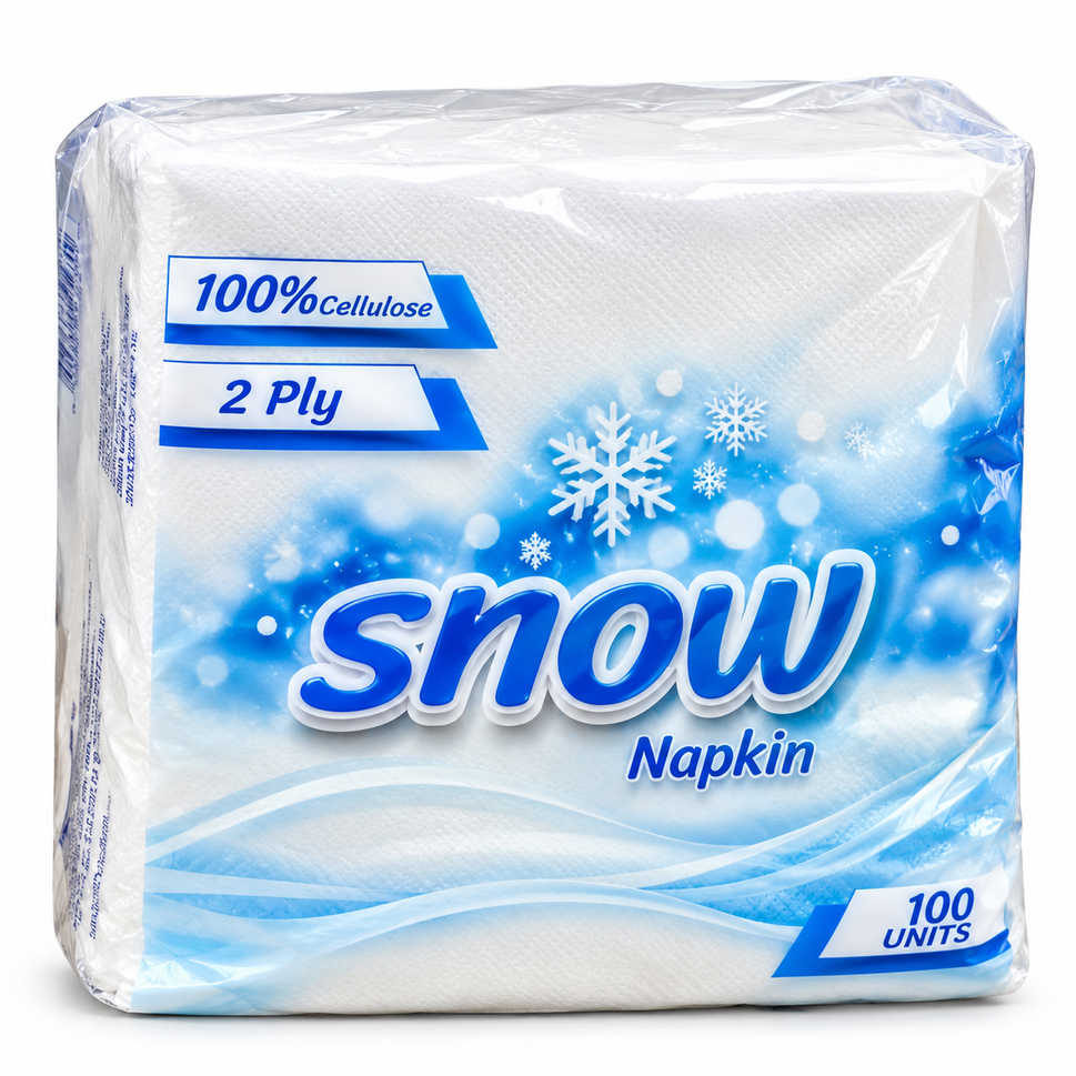 Napkin Snow 2Ply 1X100