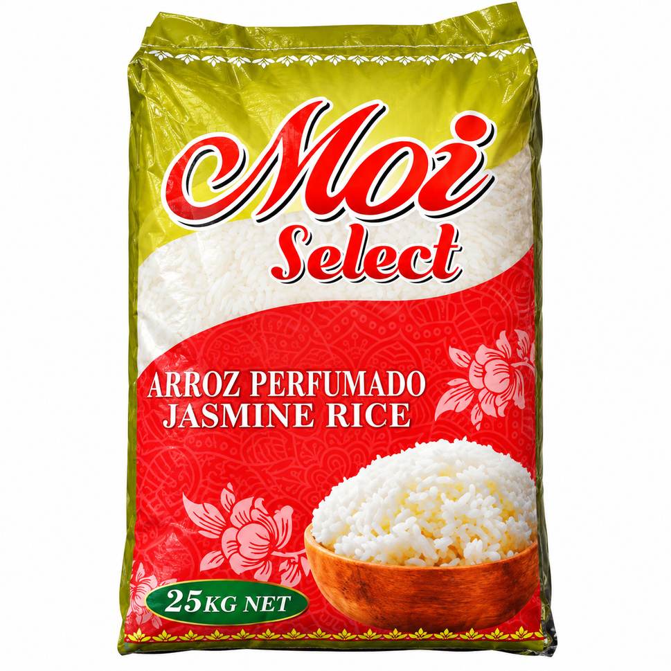 Arroz Moi 25KG Jasmine Perfumado. Vietnam.