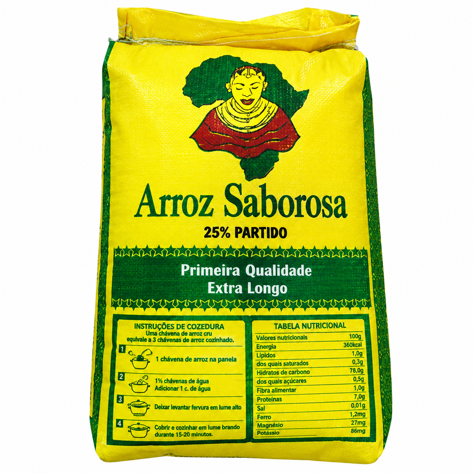 Arroz Saboroso 25KG India. Vermelho Extra Longo