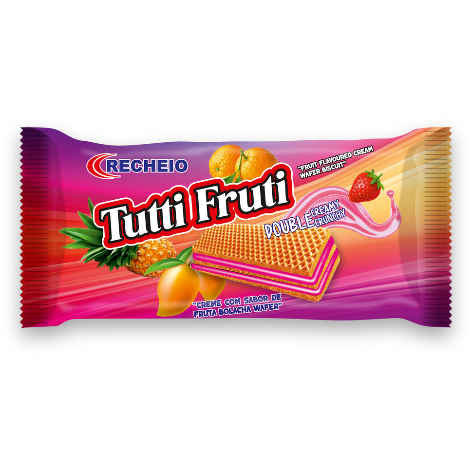 Bolachas Recheio 22G Tutti Fruti Wafer